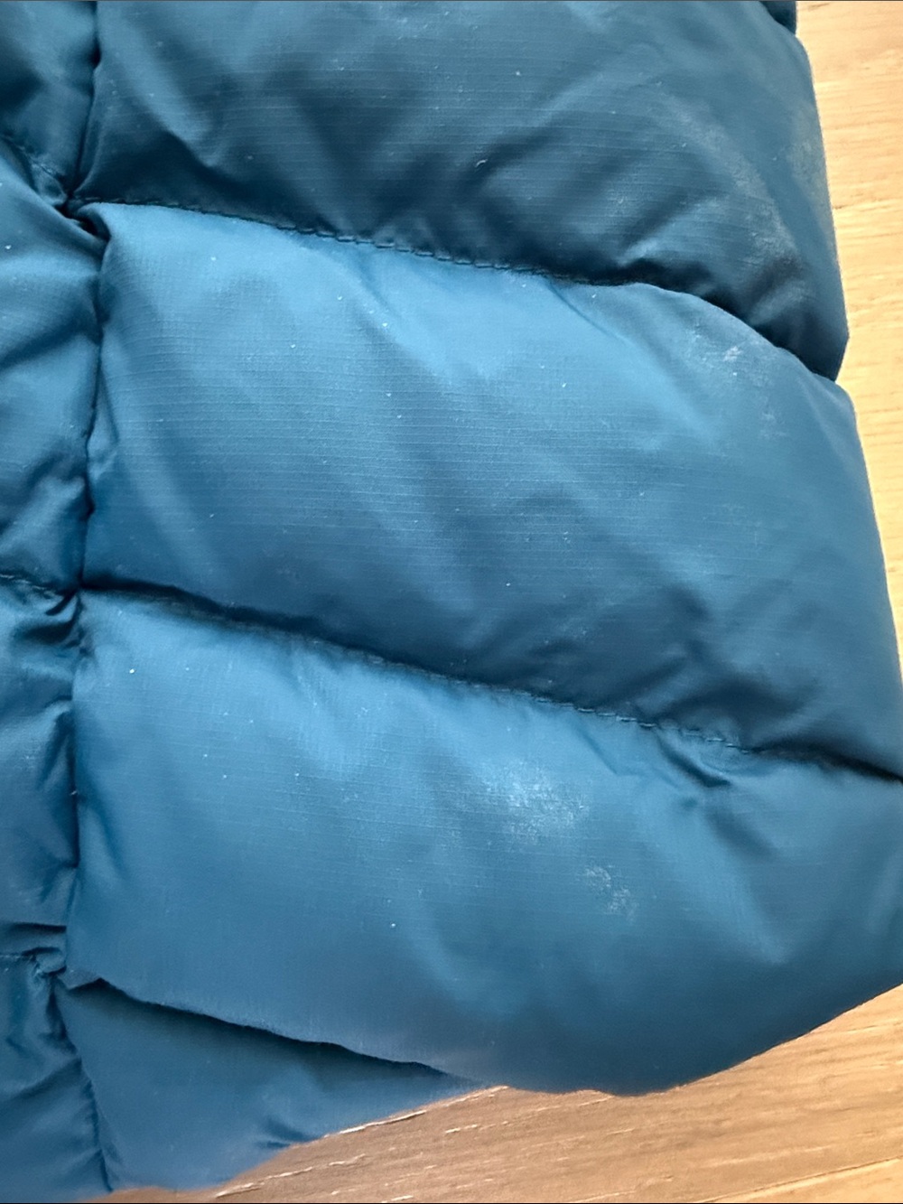 Duluth Trading Company Down Right Blue Quilted Tunic Puffer Vest- GUC - Picture 10 of 10